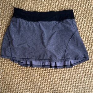 Lululemon Gray and Black Athletic Skirt